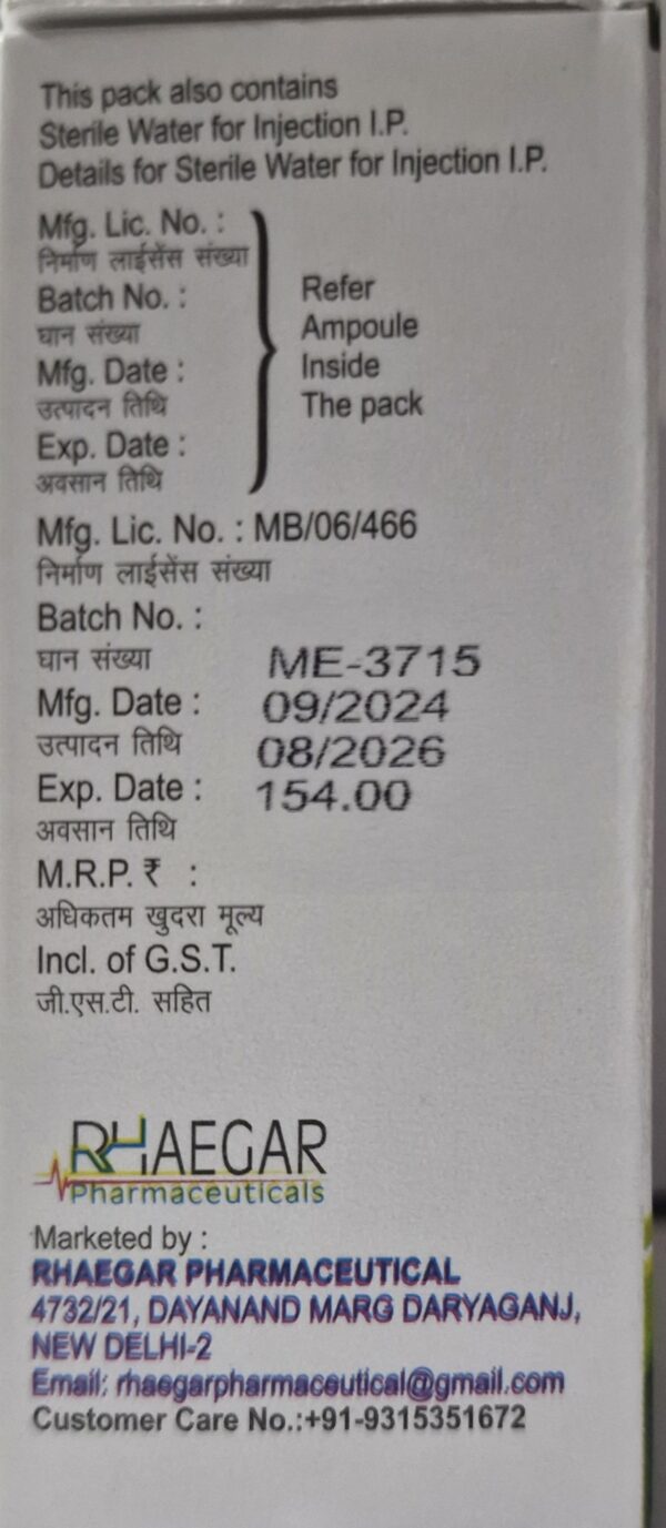 MSAFE-2GM (Ceftriaxone for Injection I.P. 2000 mg) - Image 2