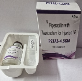P2TAZ-4.5GM (Piperacillin with Tazobactam for Injection I.P.)